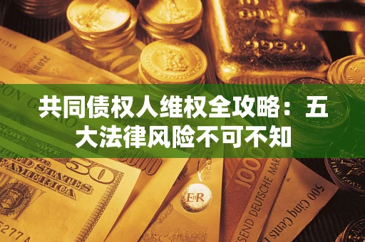 武汉共同债权人维权全攻略：五大法律风险不可不知