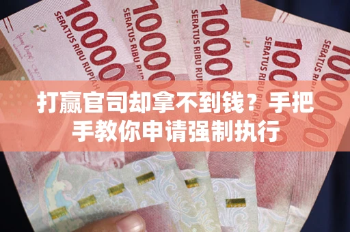 武汉打赢官司却拿不到钱？手把手教你申请强制执行