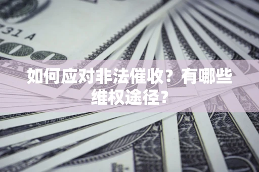 武汉如何应对非法催收？有哪些维权途径？