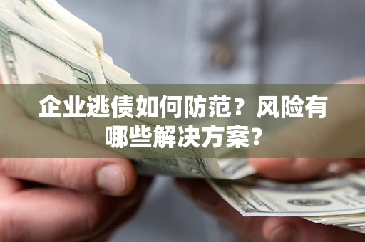 武汉企业逃债如何防范？风险有哪些解决方案？