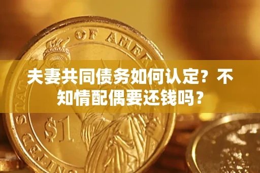 武汉夫妻共同债务如何认定？不知情配偶要还钱吗？