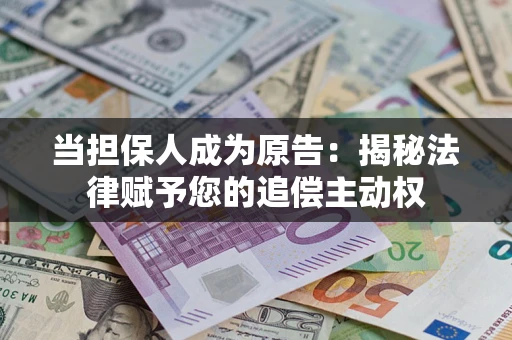 武汉当担保人成为原告：揭秘法律赋予您的追偿主动权