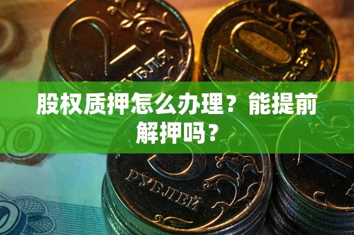 武汉股权质押怎么办理？能提前解押吗？