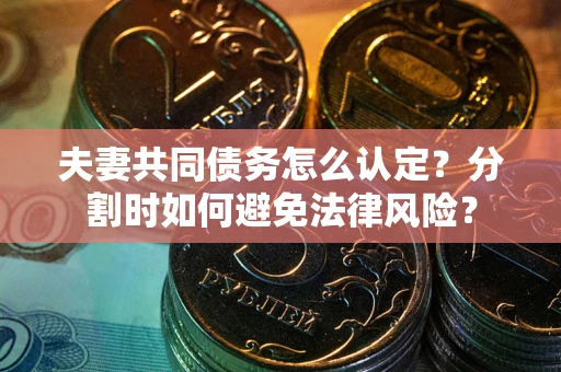 武汉夫妻共同债务怎么认定？分割时如何避免法律风险？